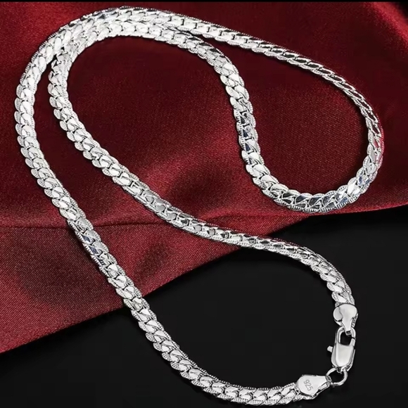 925 Sterling Silver Necklace Or Bracelet Set Men Jewelry